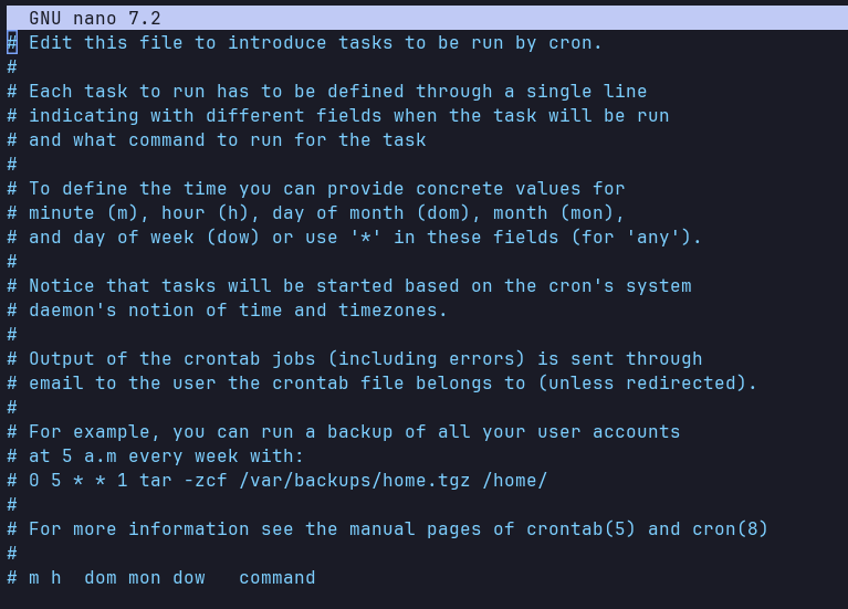 crontab